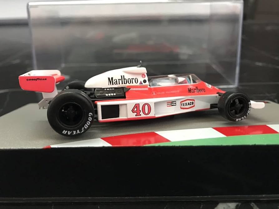 ミニチャンプス　マクラーレンM23 ビルヌーブ1977 Gilles Villeneuve 1977 M23 McLaren Ford British GP 1.18